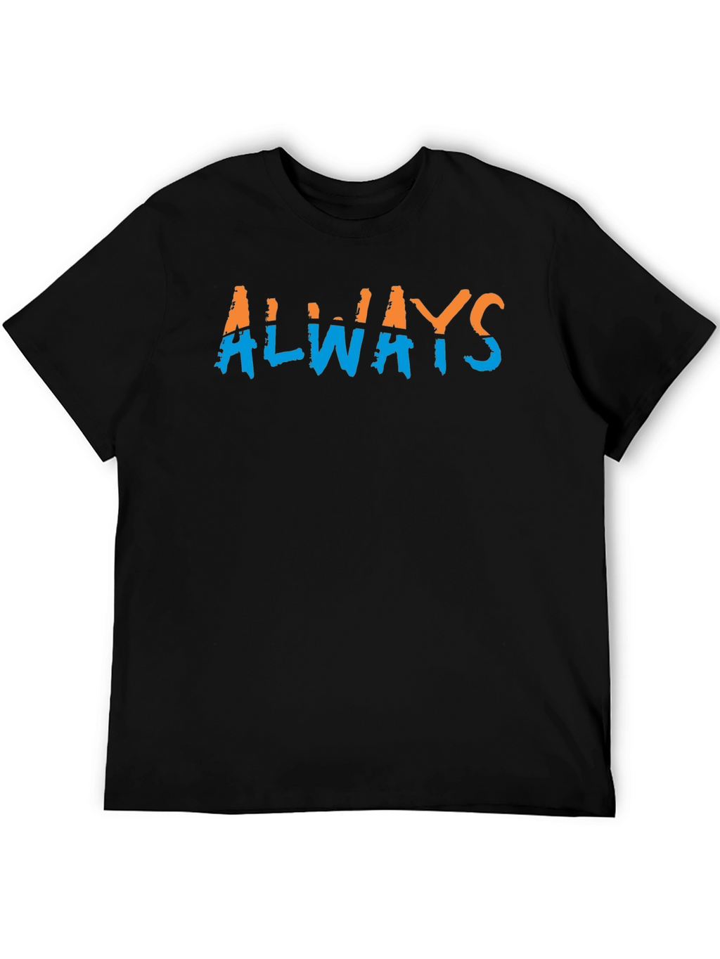Stylish Always Graphic Print Black T-Shirt for Men
