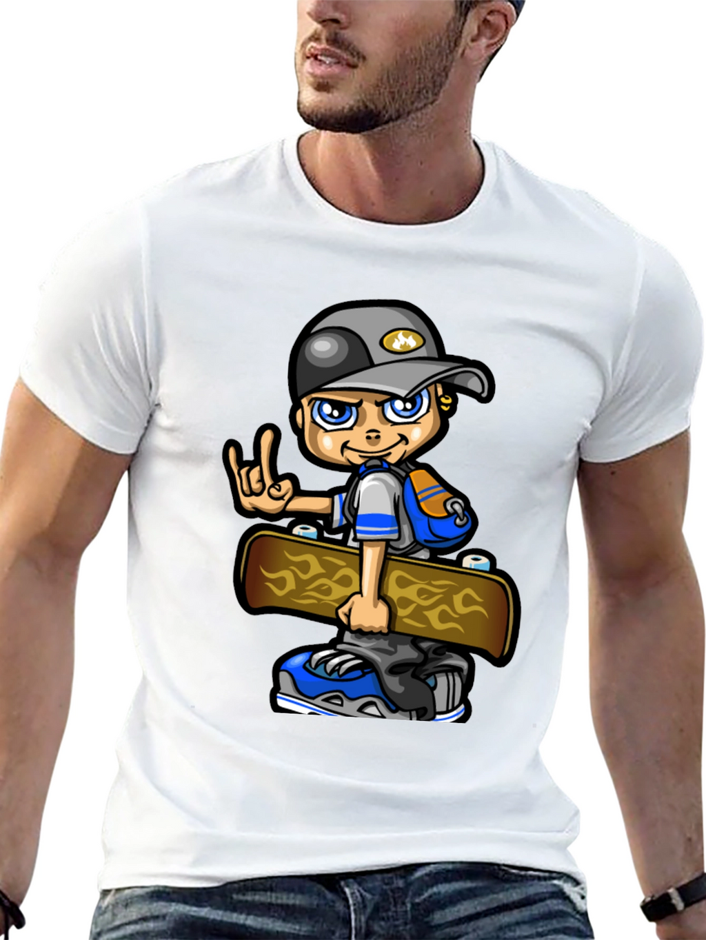 Cool Kid Skateboard Graphic Tee