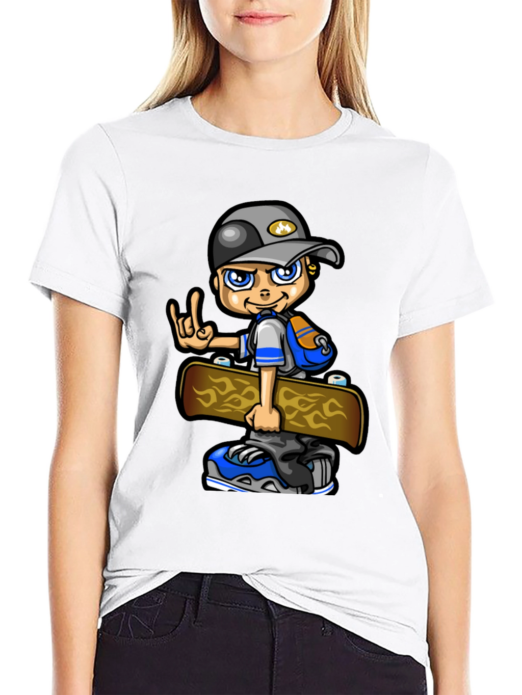 Cool Kid Skateboard Graphic Tee