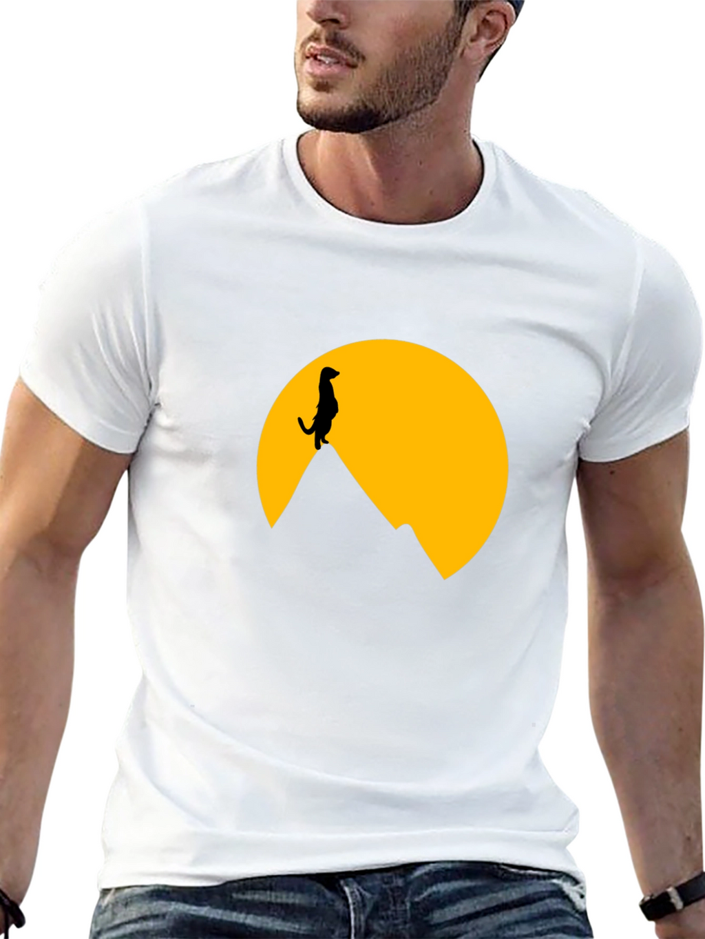Meerkat Silhouette T-Shirt - Graphic Tee