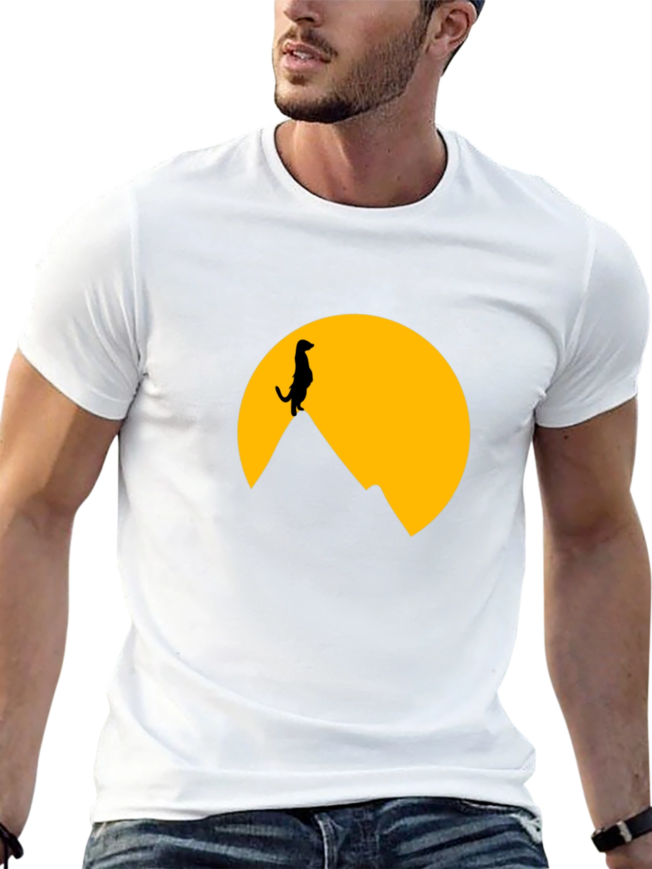 Meerkat Silhouette T-Shirt - Graphic Tee
