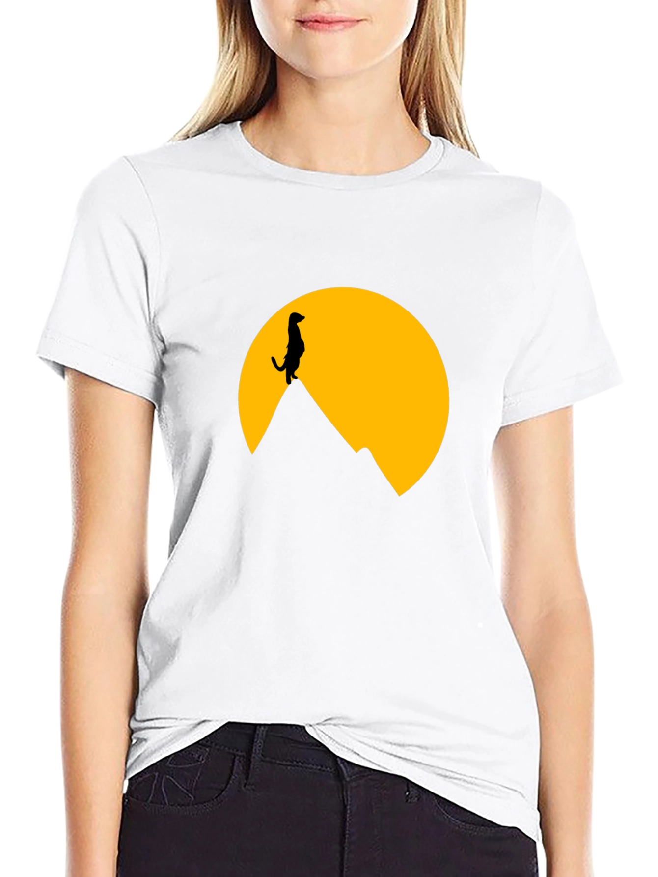 Meerkat Silhouette T-Shirt - Graphic Tee
