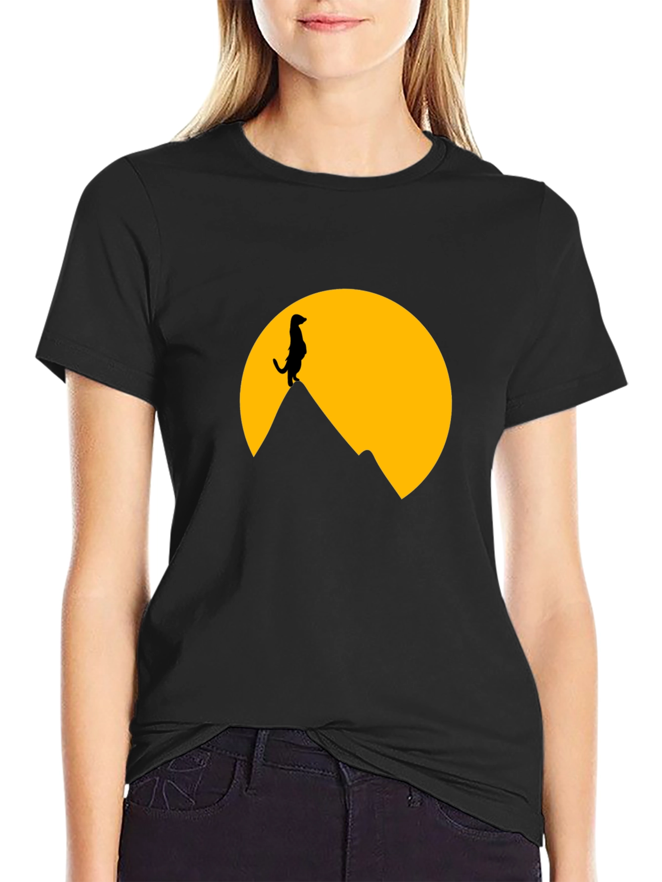 Meerkat Silhouette T-Shirt - Graphic Tee