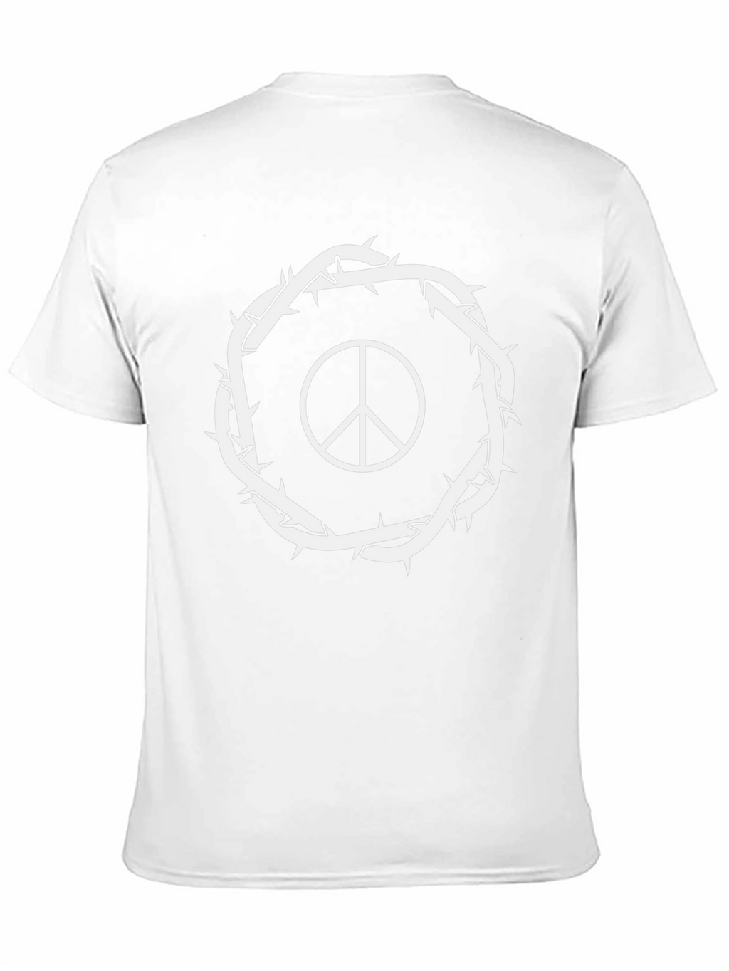 Peace Sign Crown of Thorns Graphic T-Shirt