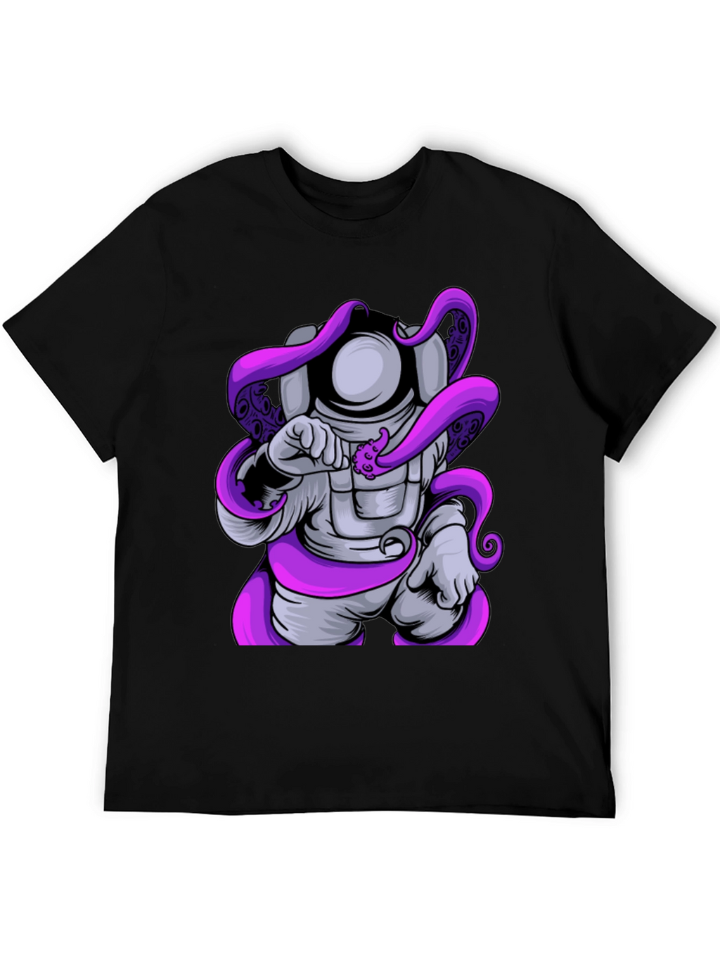 Astronaut Octopus Graphic T-Shirt
