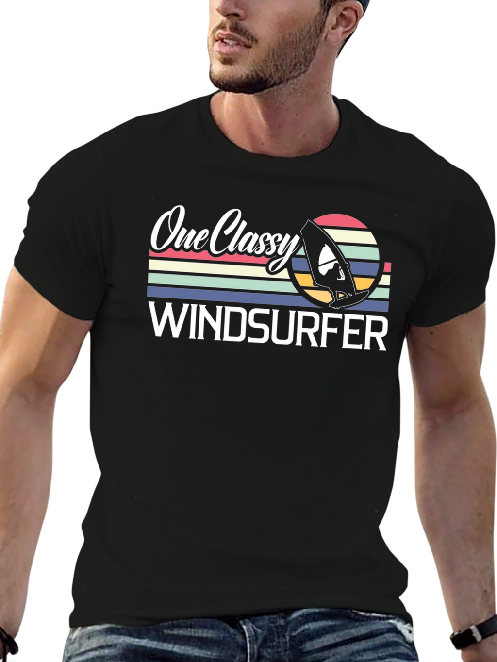 One Classy Windsurfer Graphic Tee