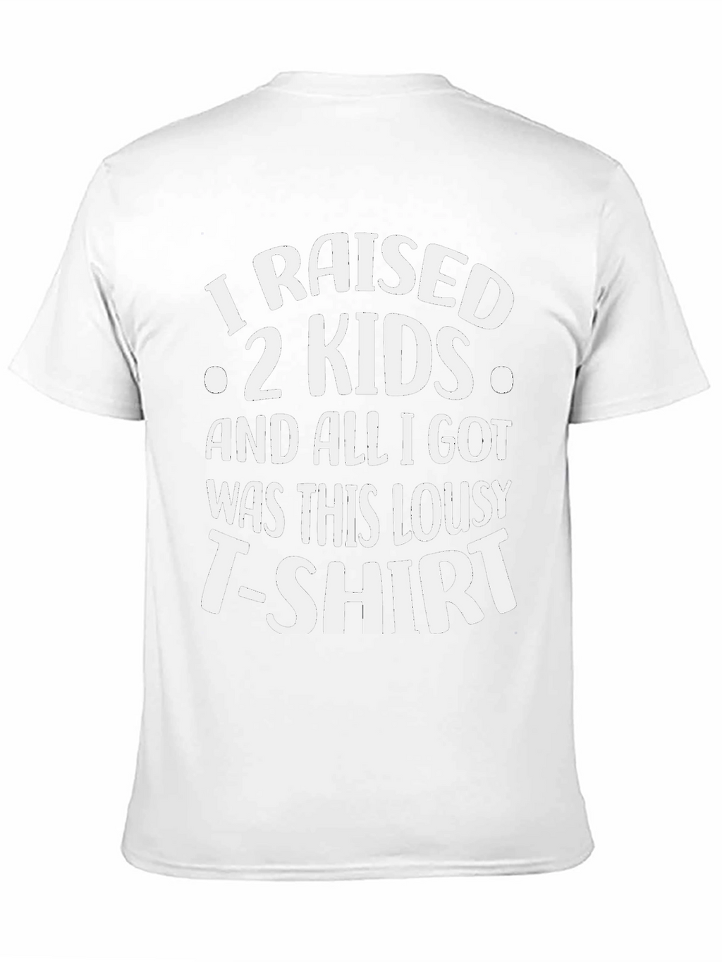 Funny I Raised 2 Kids Graphic T-Shirt