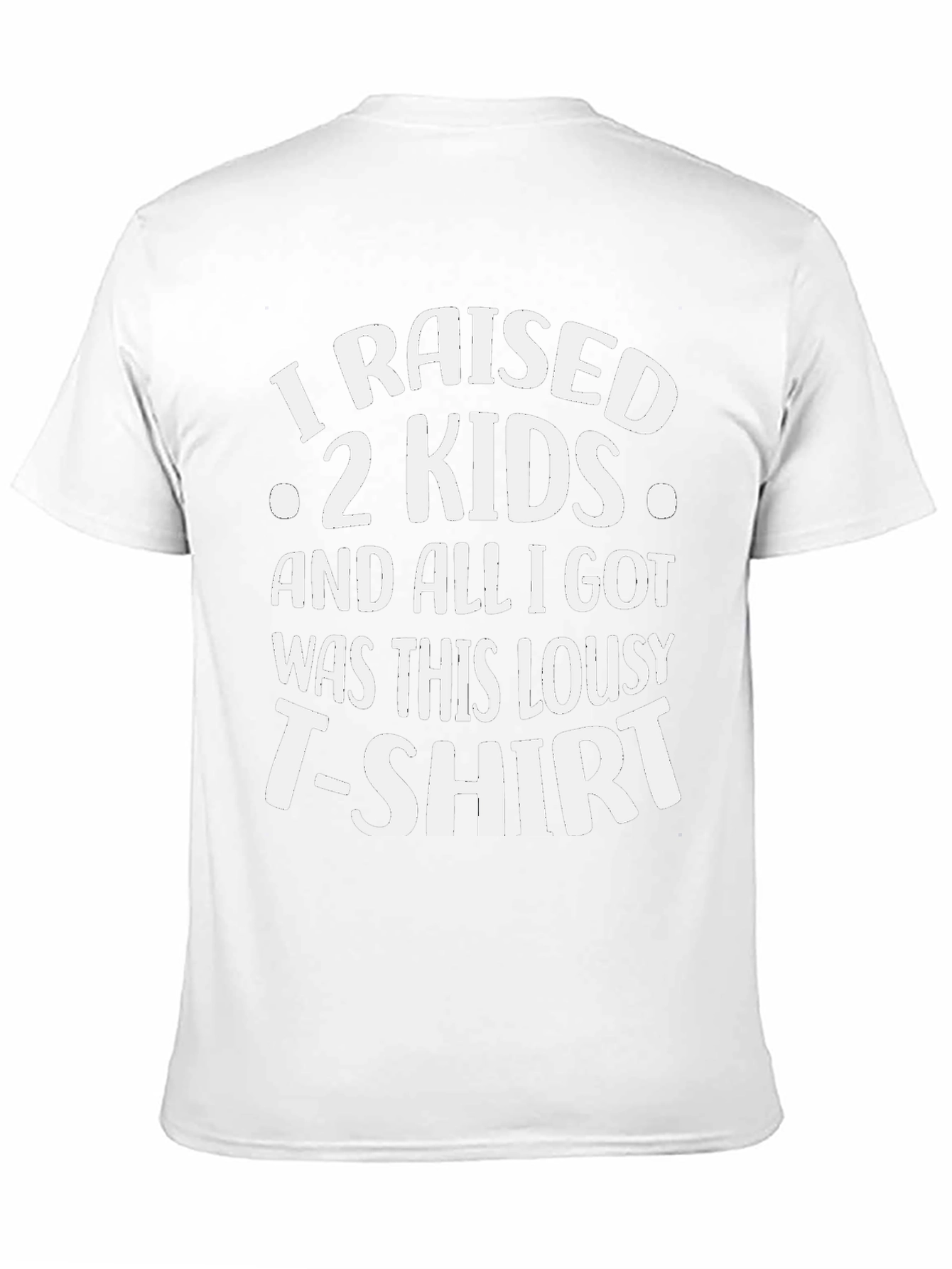 Funny I Raised 2 Kids Graphic T-Shirt