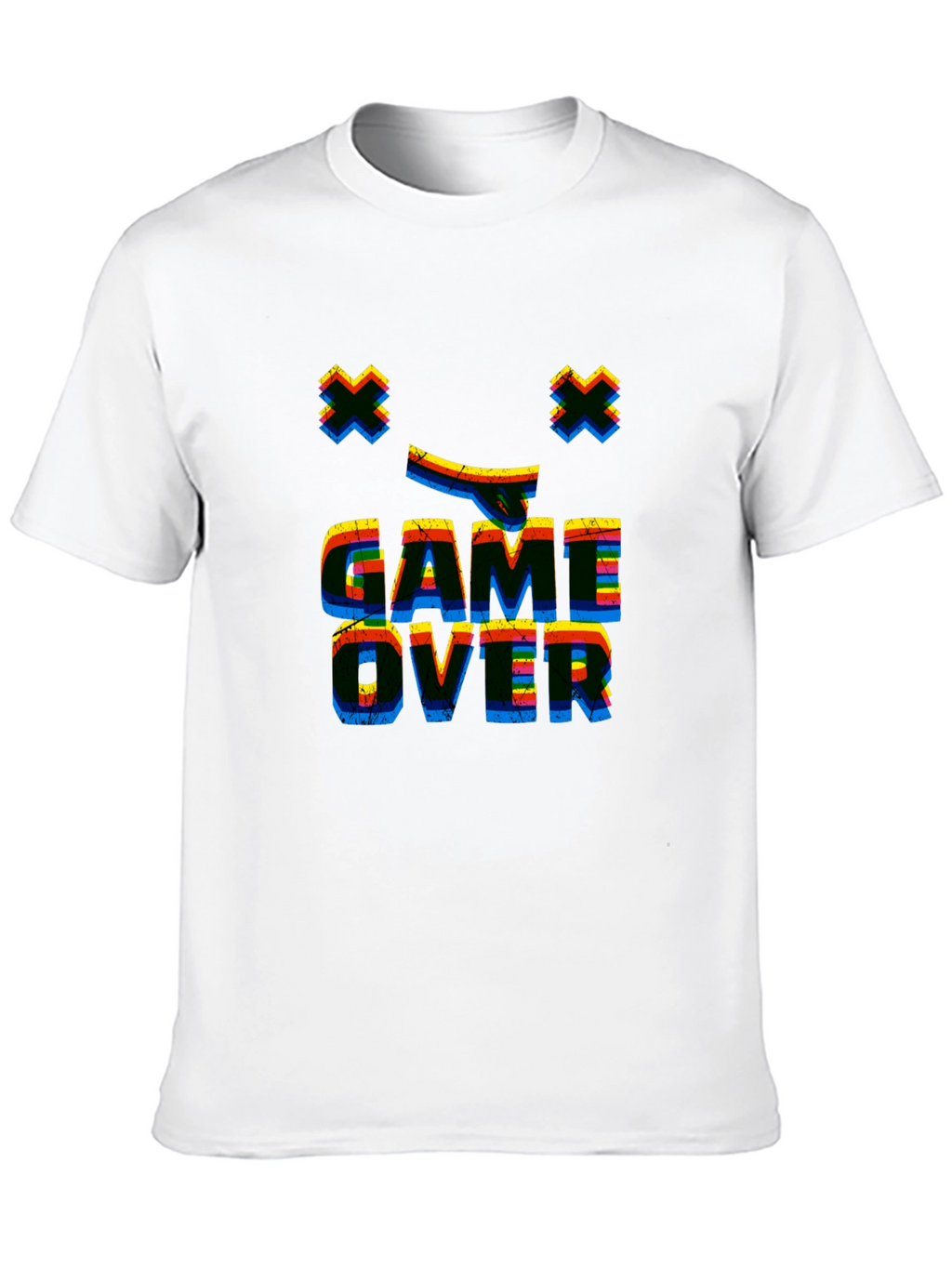 Game Over Retro Graphic Black T-Shirt