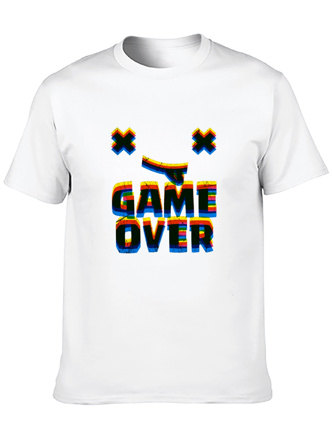 Game Over Retro Graphic Black T-Shirt