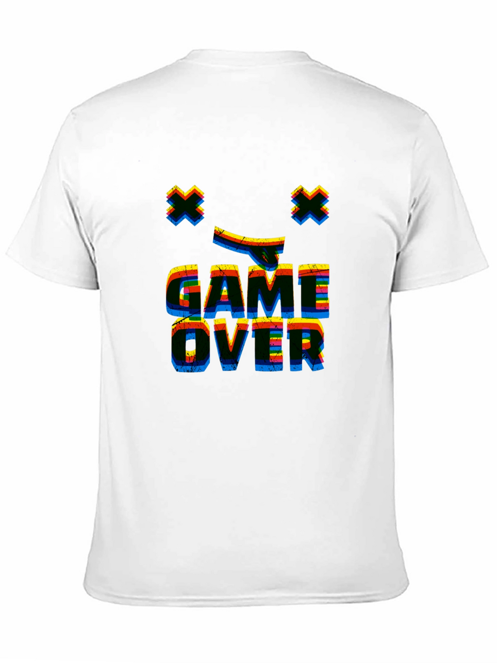 Game Over Retro Graphic Black T-Shirt