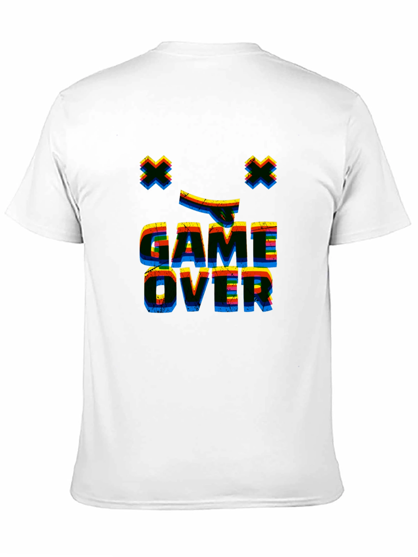 Game Over Retro Graphic Black T-Shirt