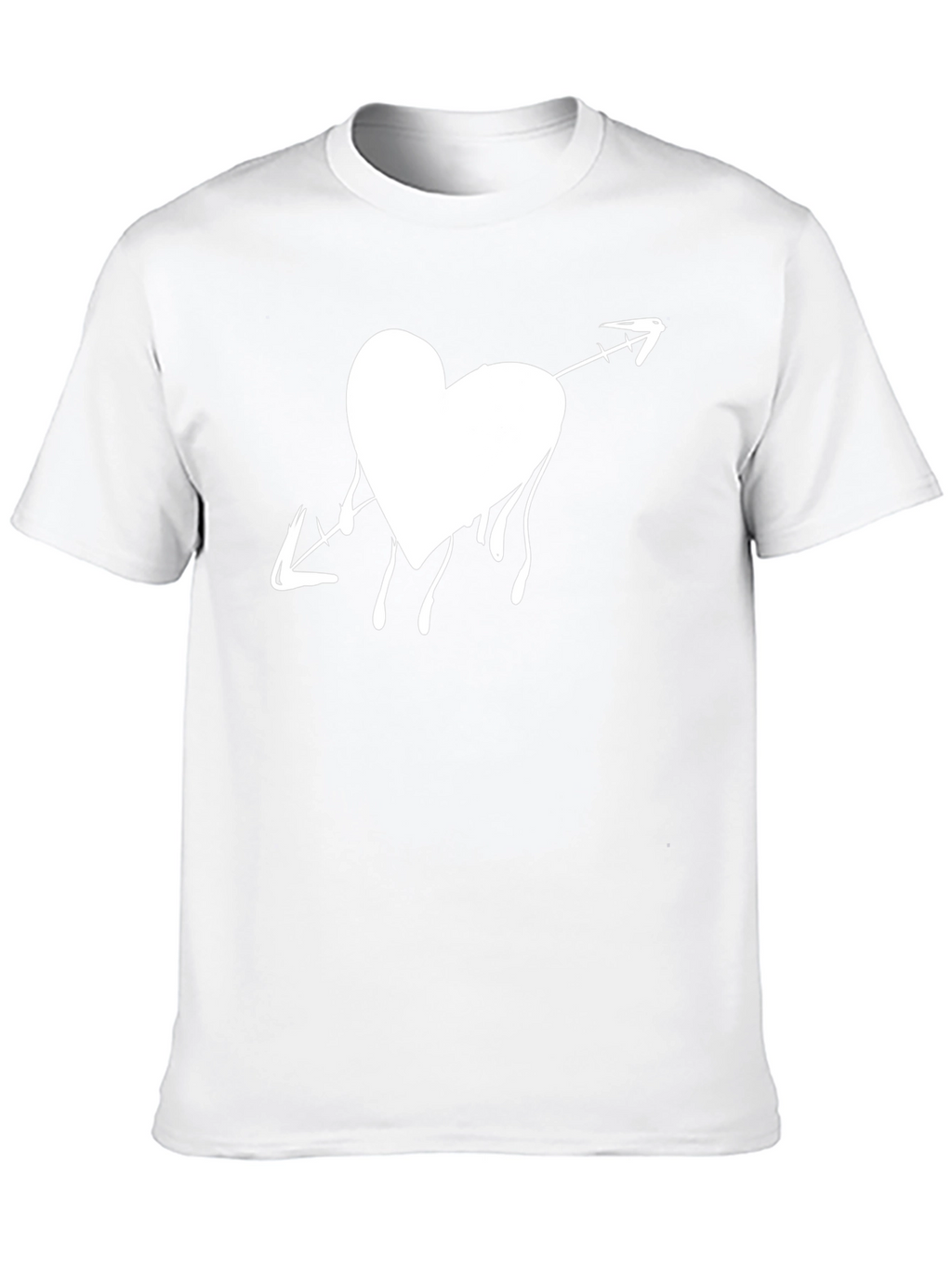 Heart Arrow Black Tee - Express Your Style
