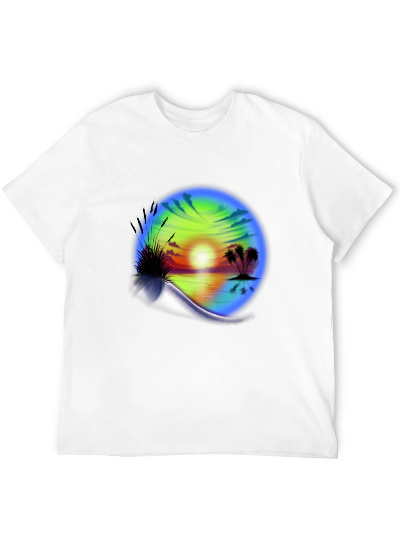 Sunset Beach Graphic T-Shirt - Island Vibes Tee