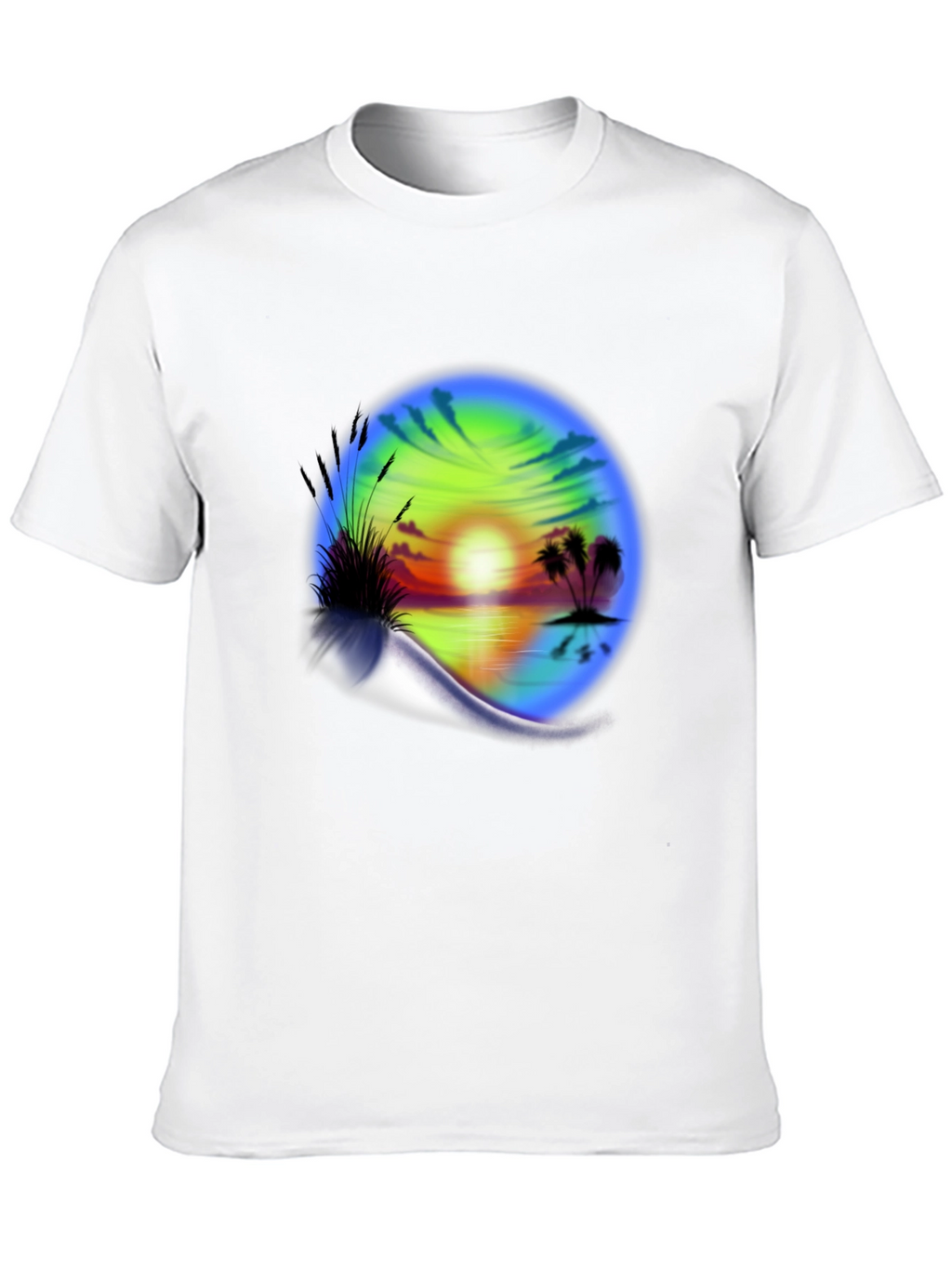 Sunset Beach Graphic T-Shirt - Island Vibes Tee