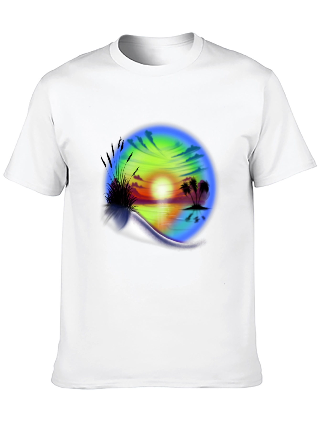 Sunset Beach Graphic T-Shirt - Island Vibes Tee
