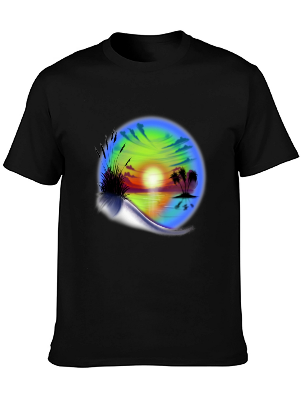 Sunset Beach Graphic T-Shirt - Island Vibes Tee