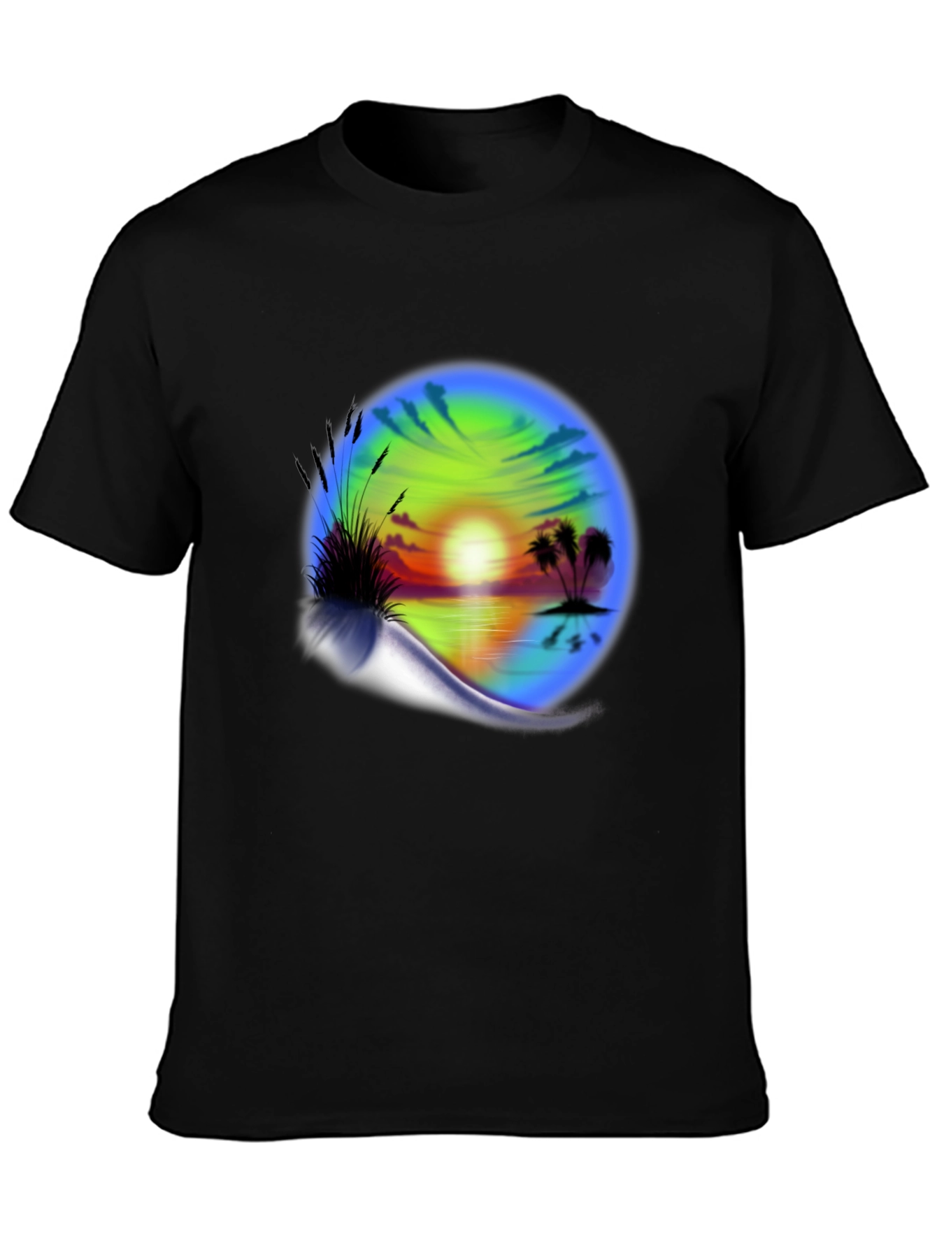 Sunset Beach Graphic T-Shirt - Island Vibes Tee