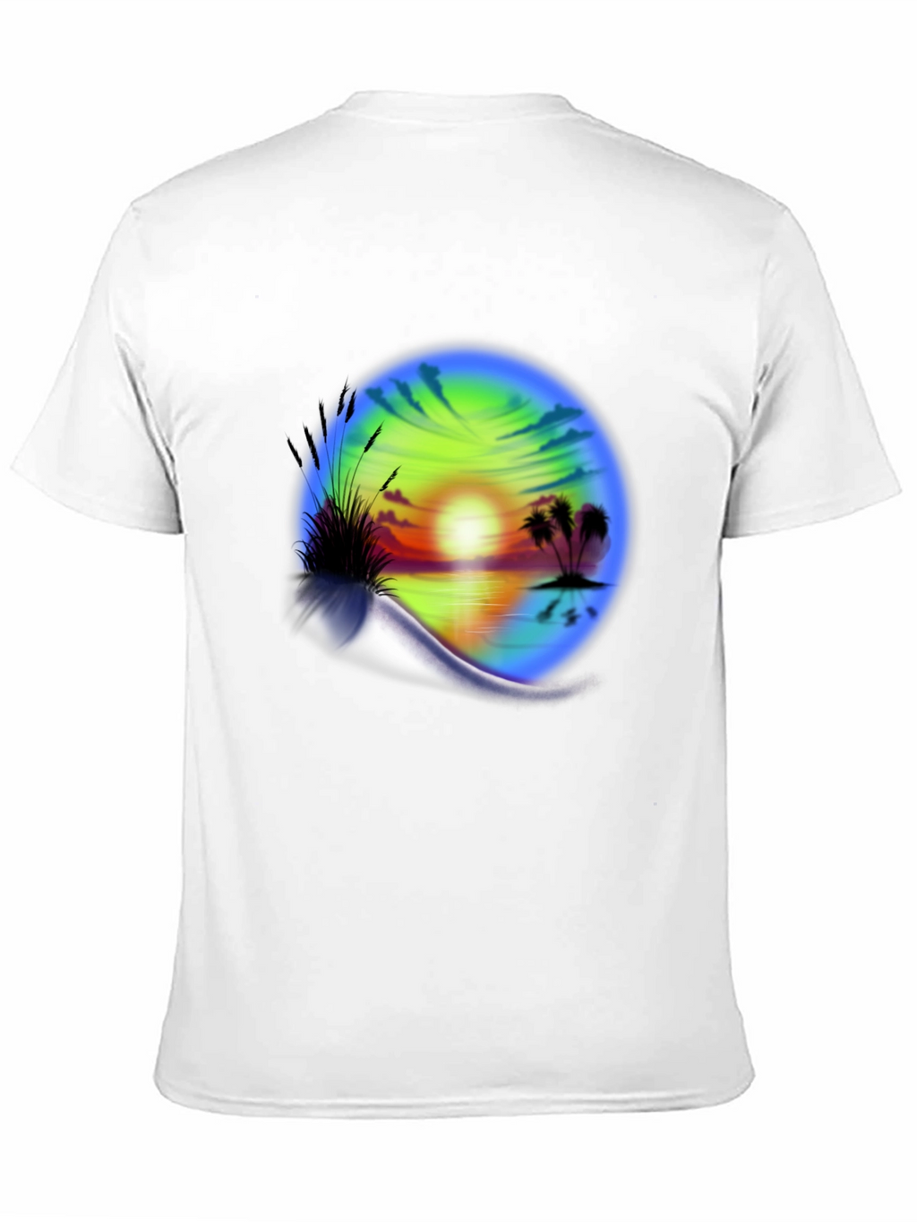 Sunset Beach Graphic T-Shirt - Island Vibes Tee