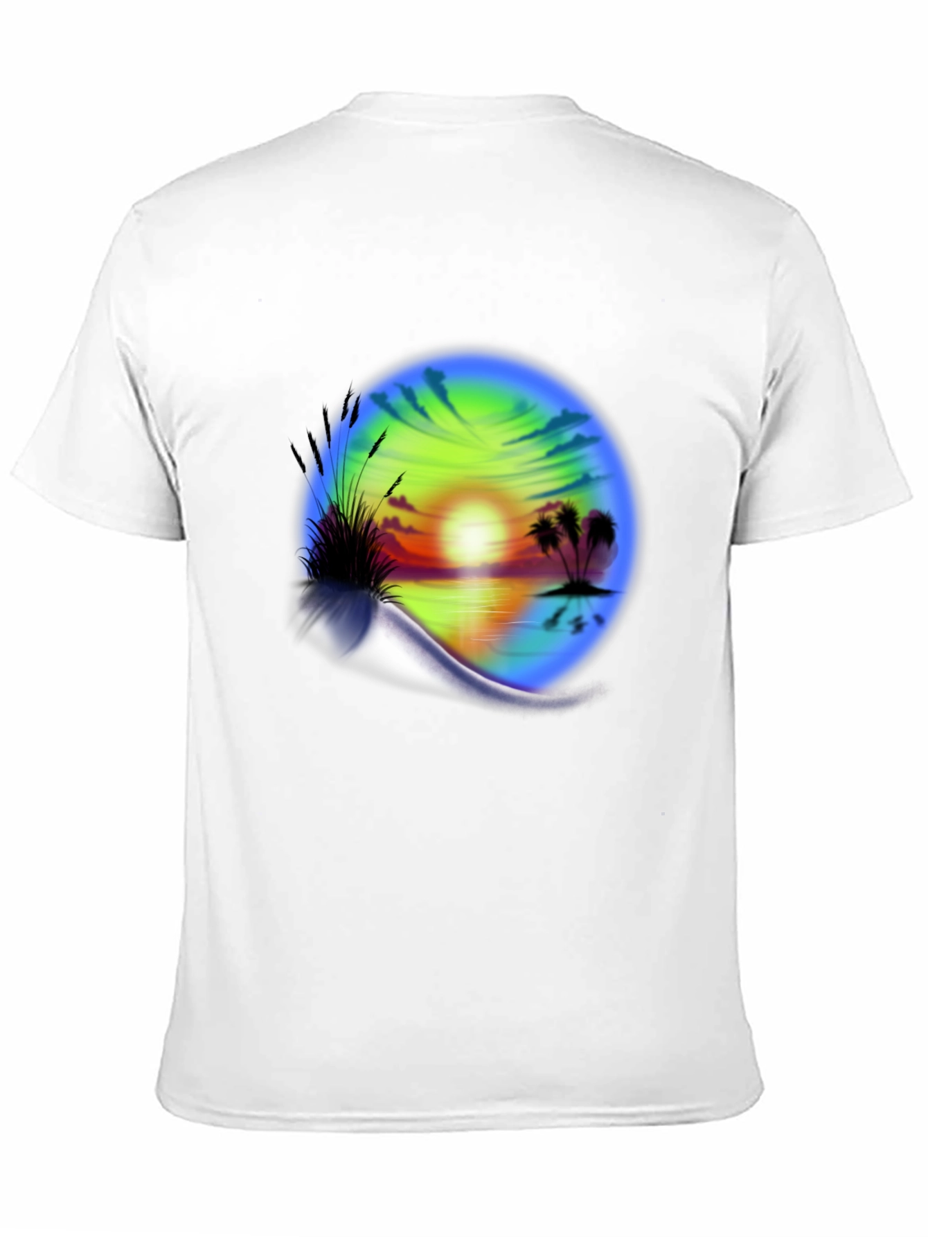 Sunset Beach Graphic T-Shirt - Island Vibes Tee