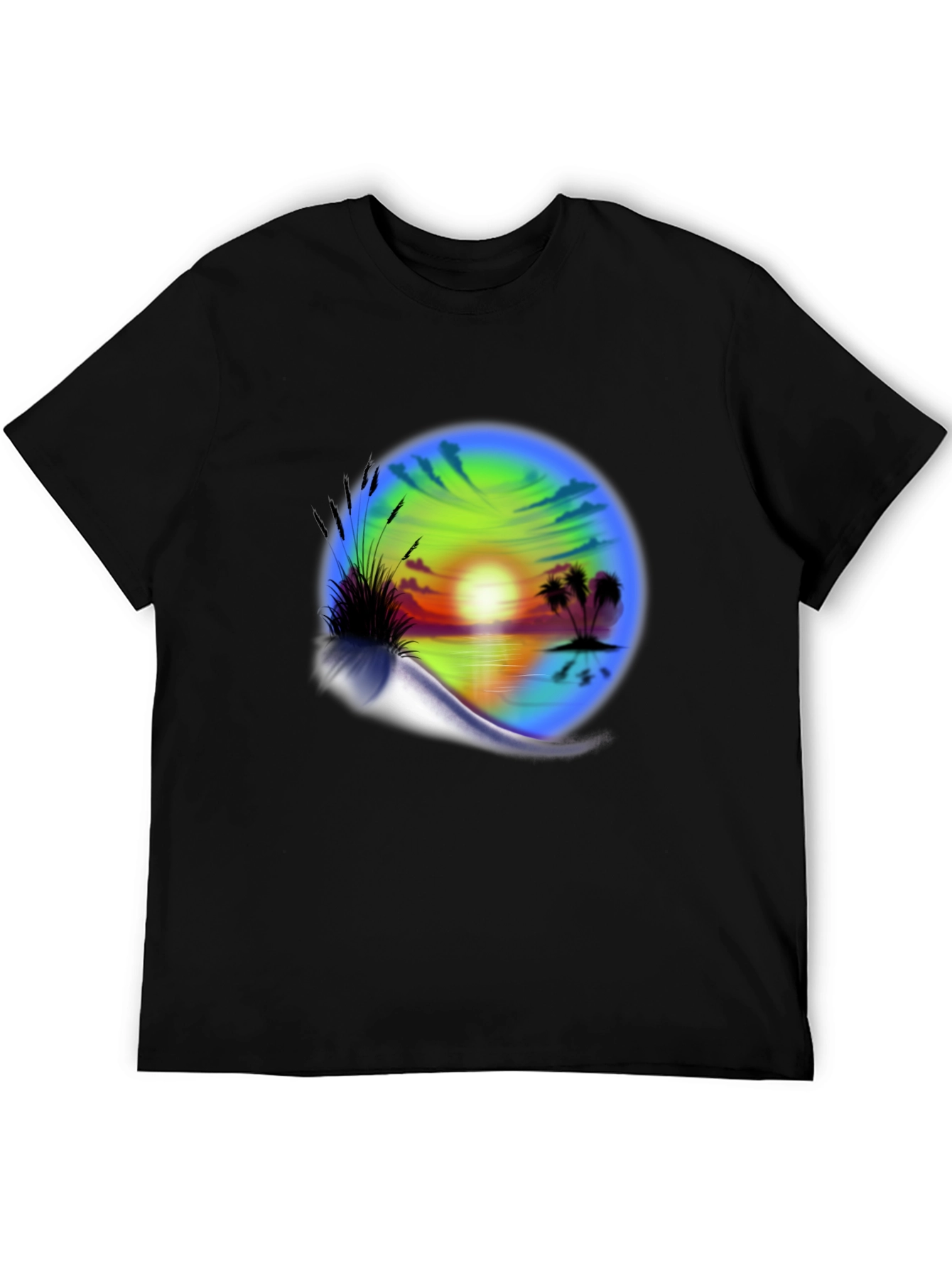 Sunset Beach Graphic T-Shirt - Island Vibes Tee