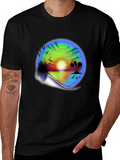 Sunset Beach Graphic T-Shirt - Island Vibes Tee