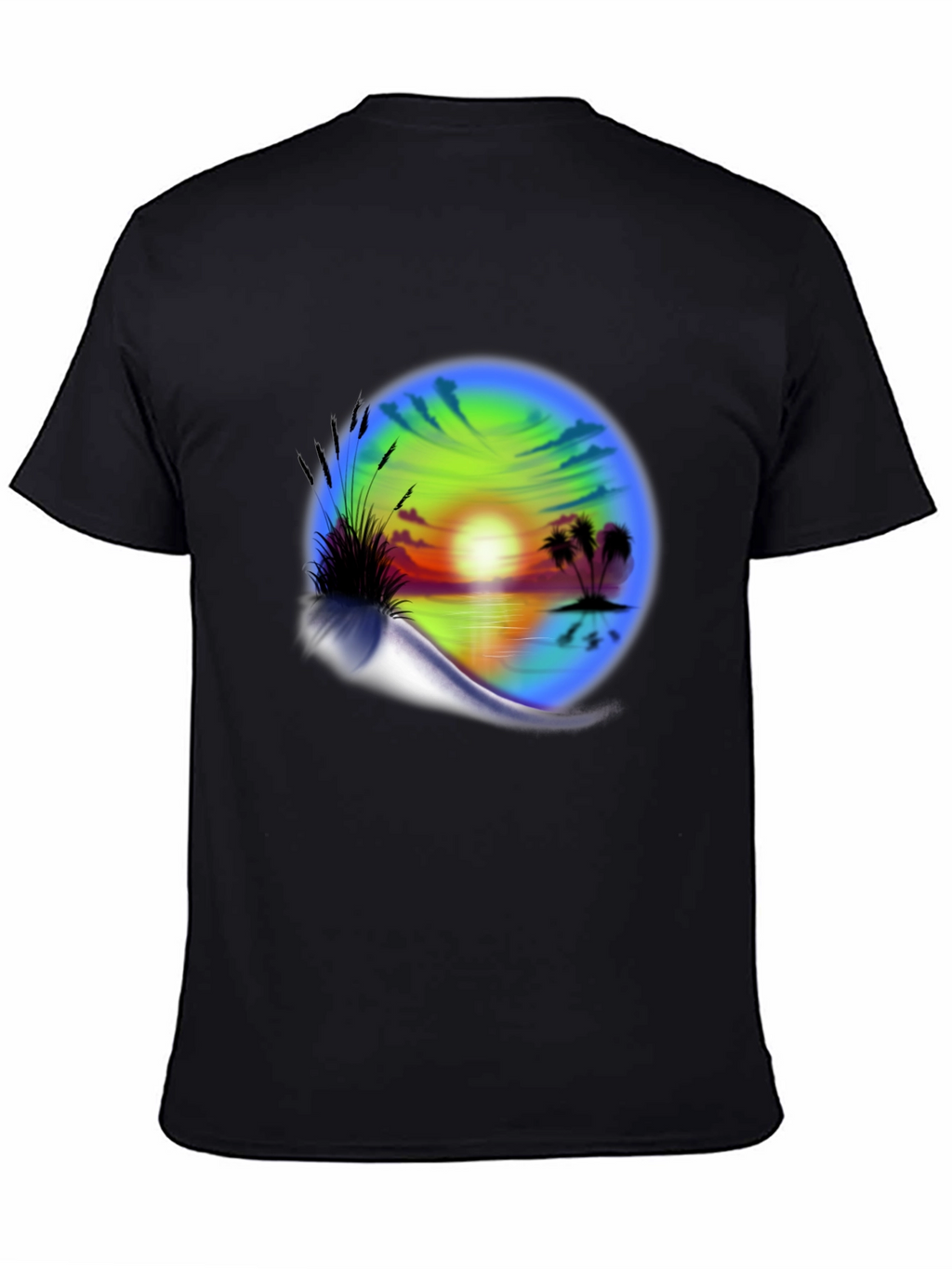 Sunset Beach Graphic T-Shirt - Island Vibes Tee