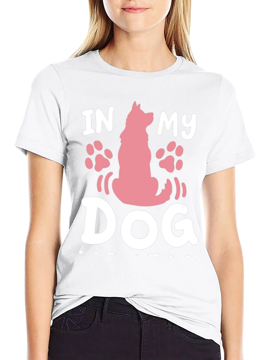 In My Dog Mom Era Graphic Tee - Black
