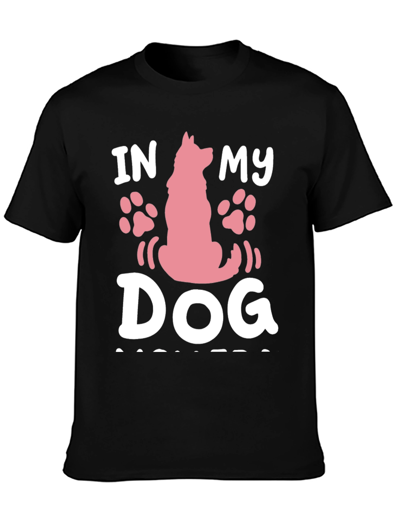 In My Dog Mom Era Graphic Tee - Black