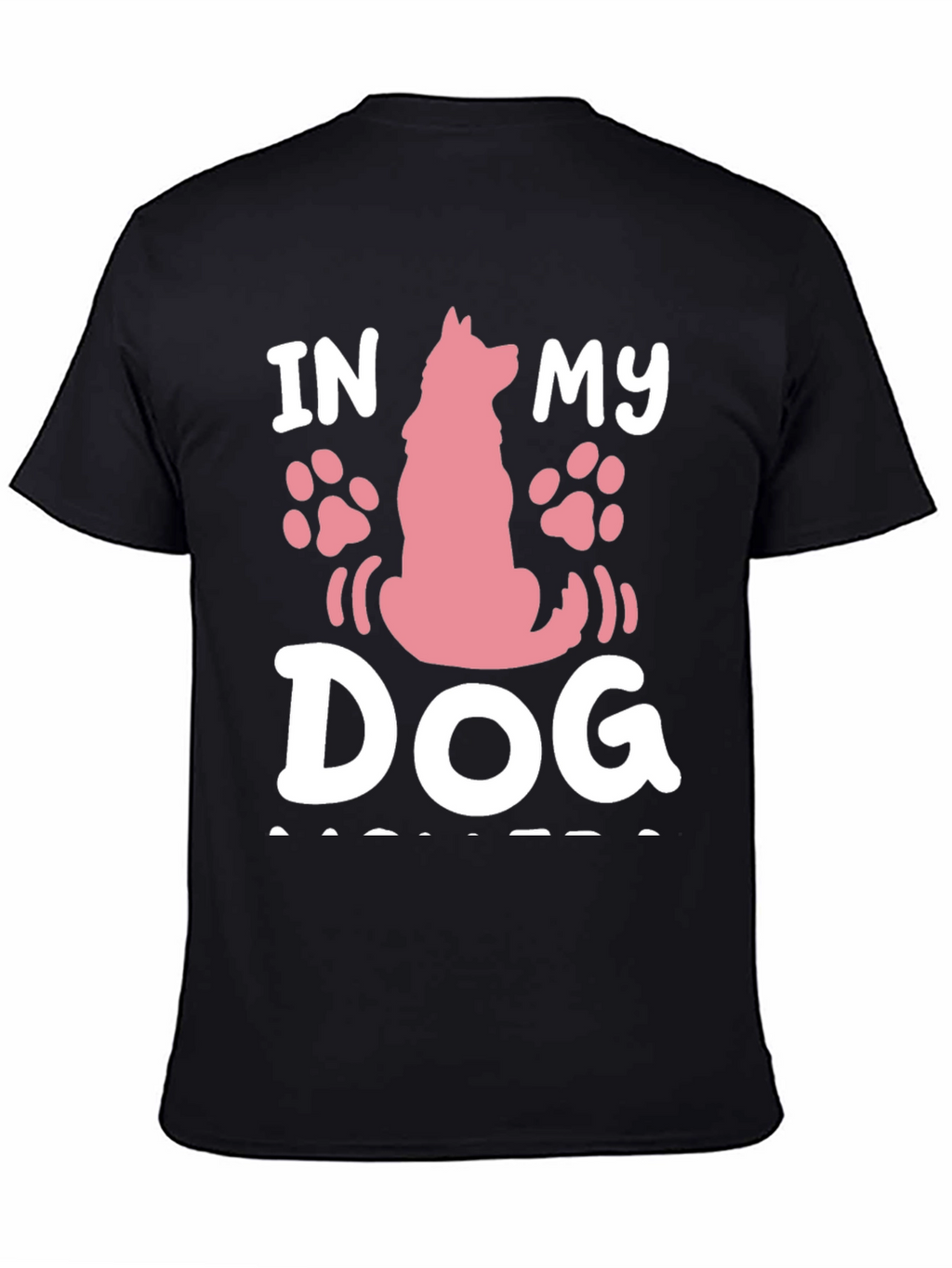In My Dog Mom Era Graphic Tee - Black