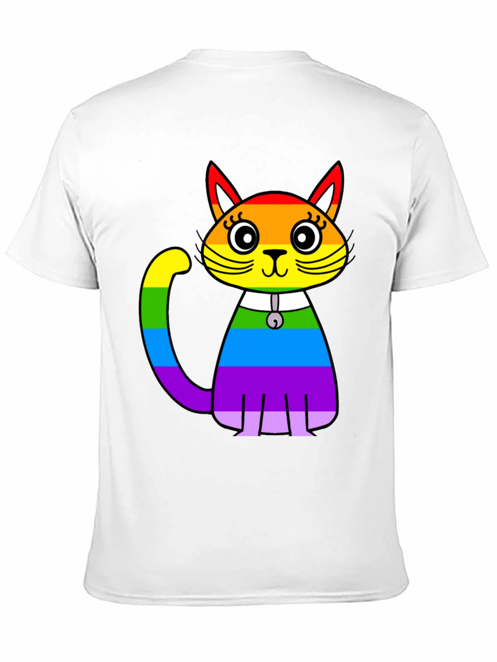 Rainbow Cat Graphic T-Shirt