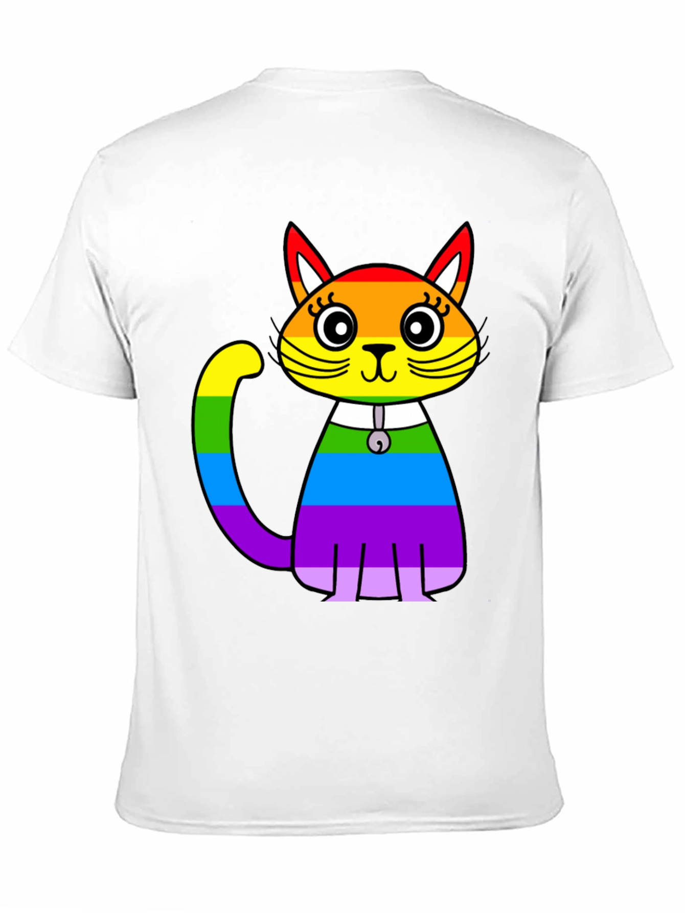 Rainbow Cat Graphic T-Shirt