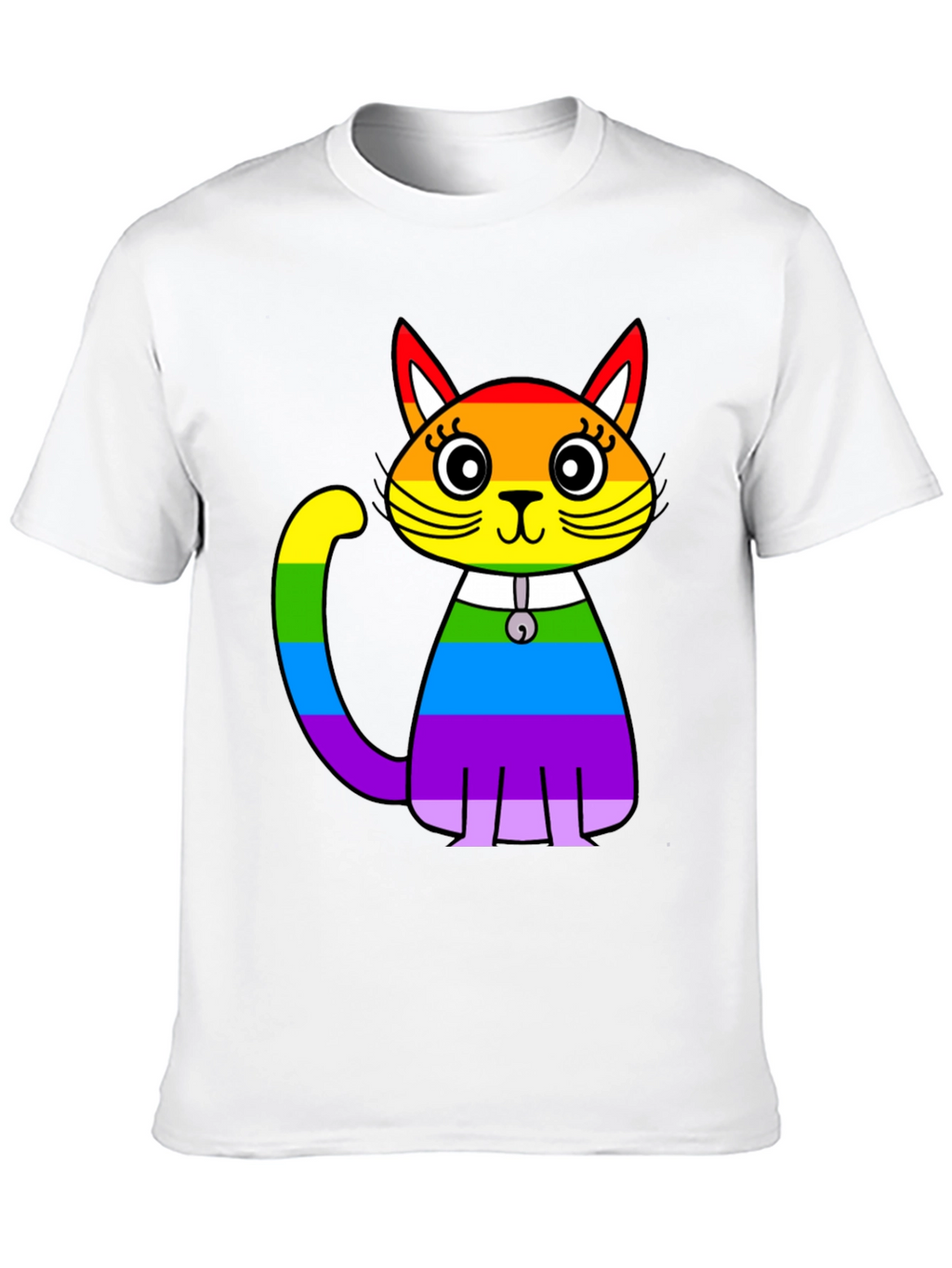 Rainbow Cat Graphic T-Shirt