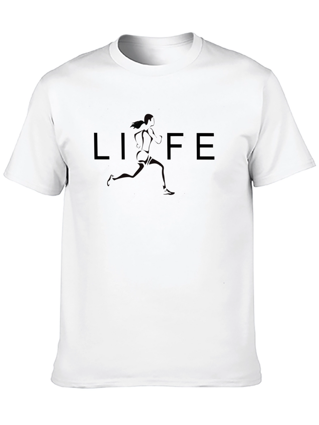 Life Runner Graphic T-Shirt - Black