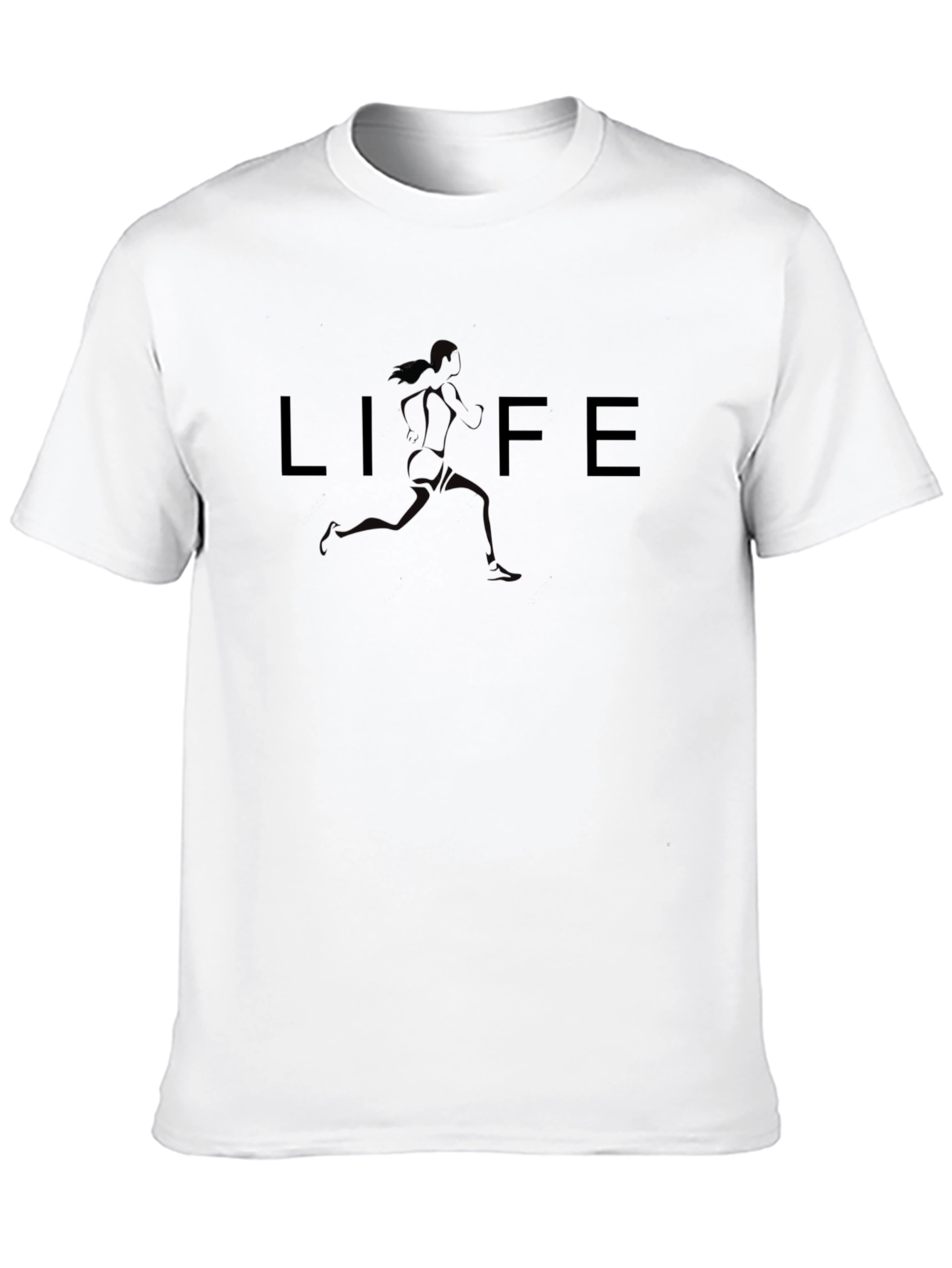 Life Runner Graphic T-Shirt - Black