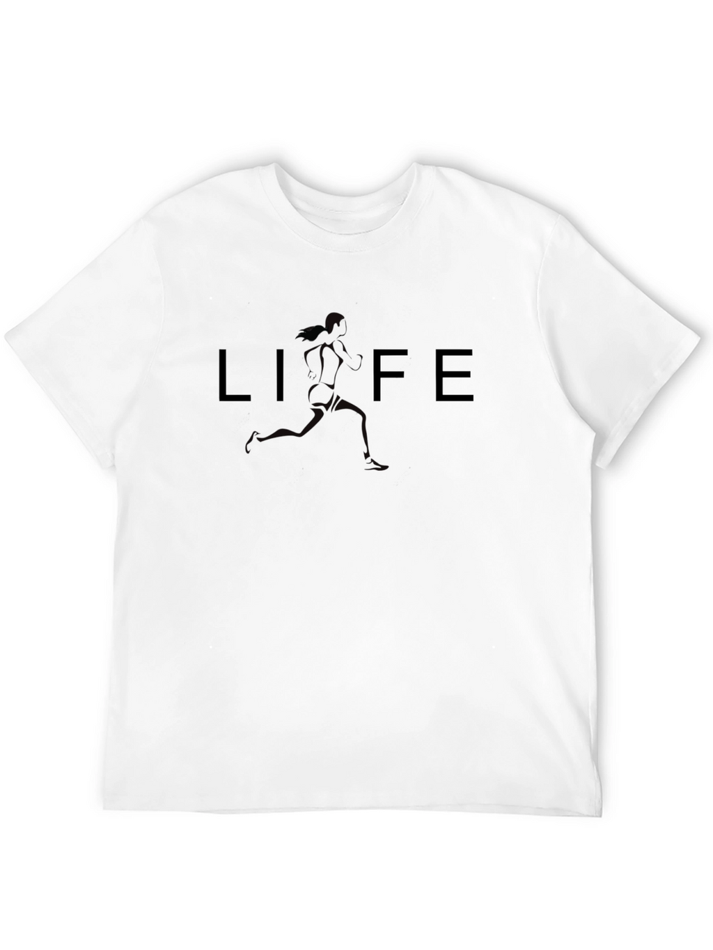 Life Runner Graphic T-Shirt - Black
