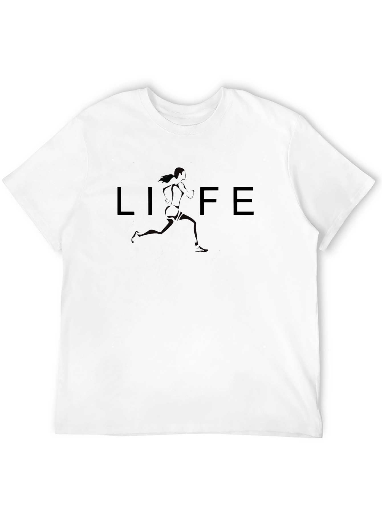 Life Runner Graphic T-Shirt - Black