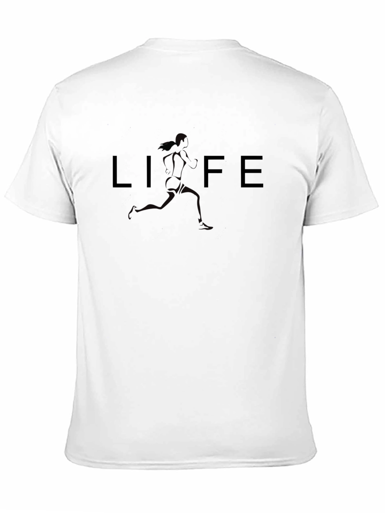 Life Runner Graphic T-Shirt - Black