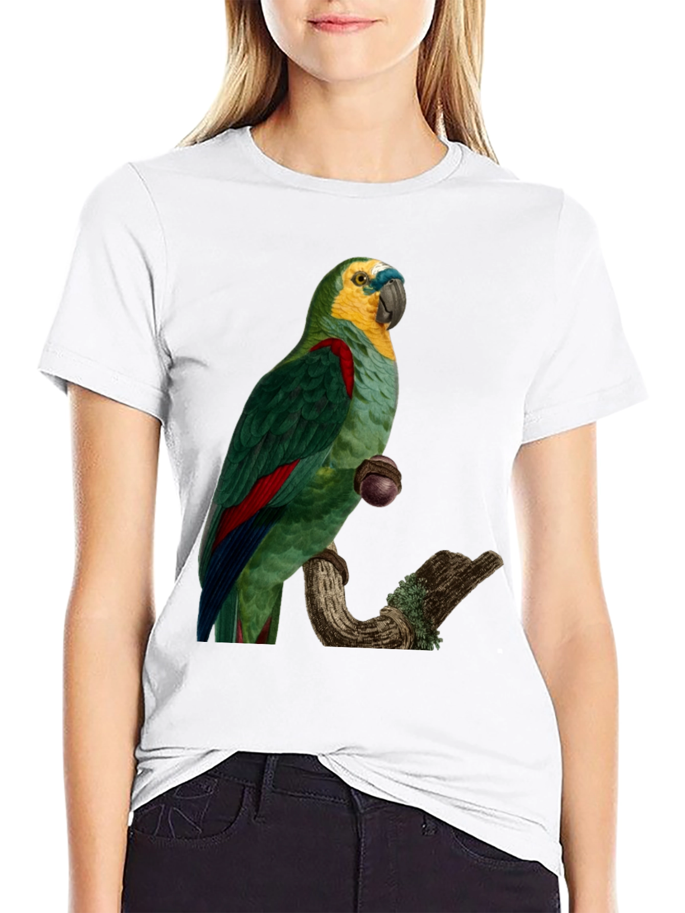 Parrot Graphic Print T-Shirt