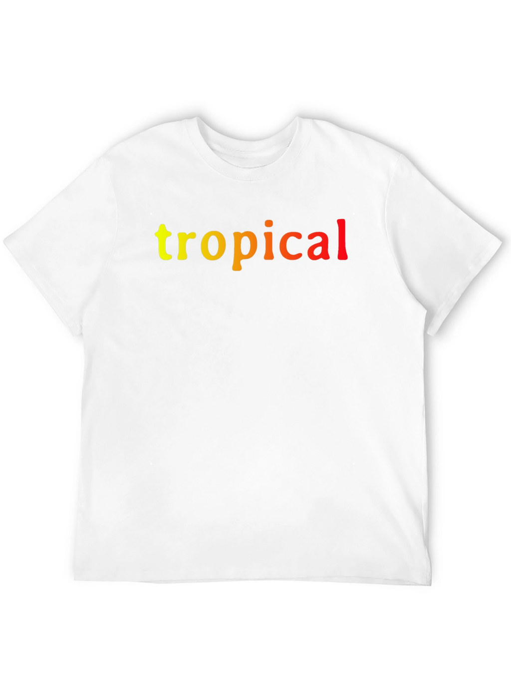 Tropical Graphic Print Black T-Shirt