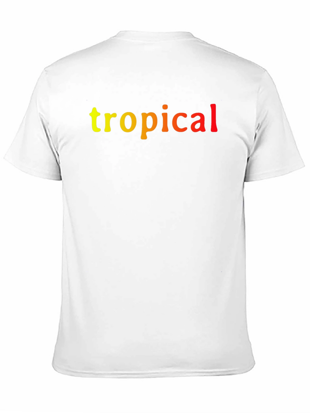 Tropical Graphic Print Black T-Shirt