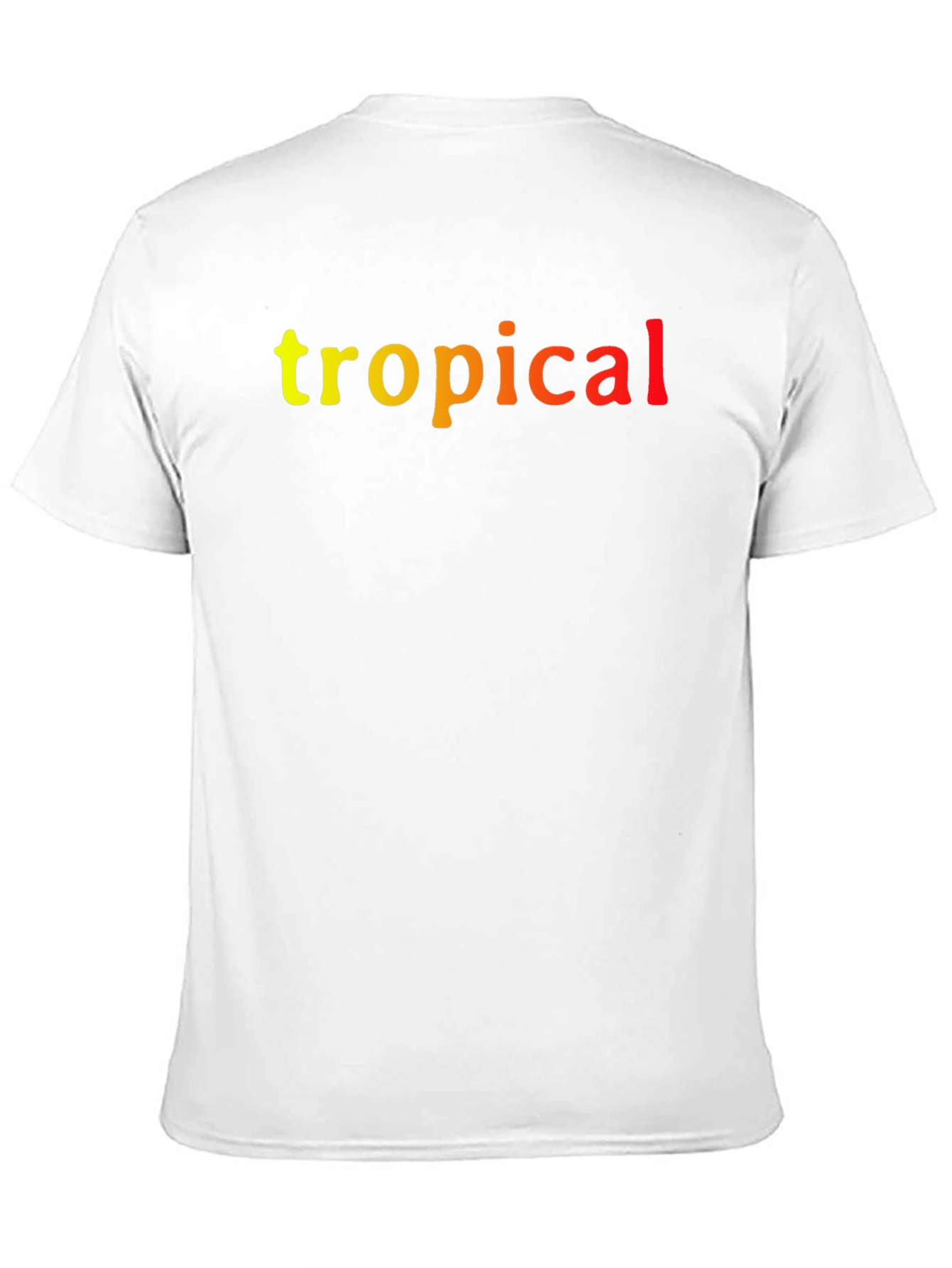 Tropical Graphic Print Black T-Shirt