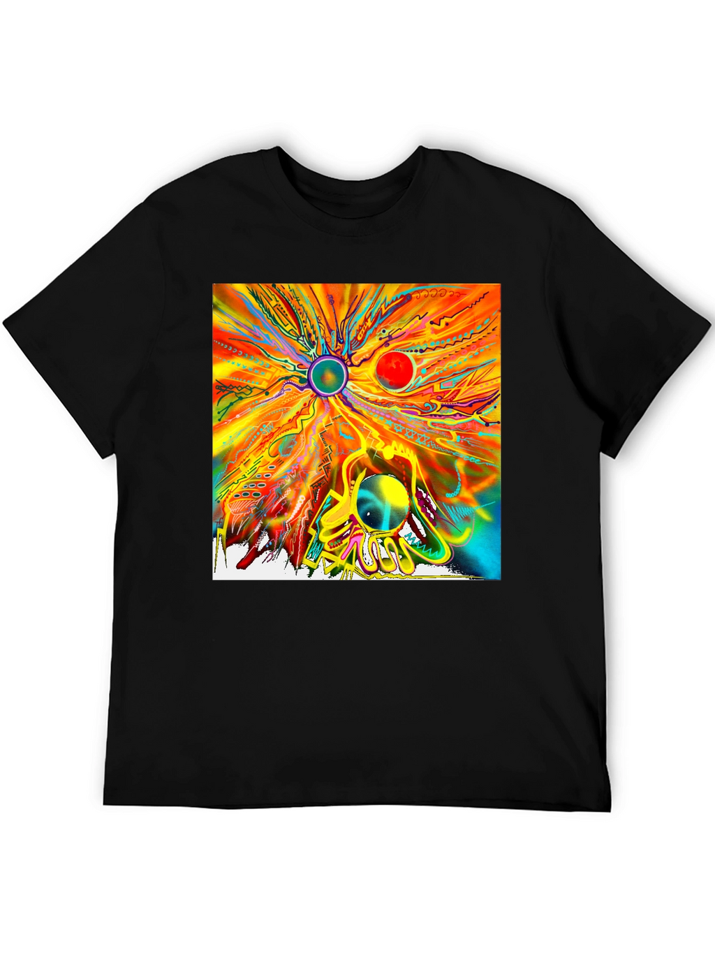 Abstract Art Graphic T-Shirt - Unique Design Tee