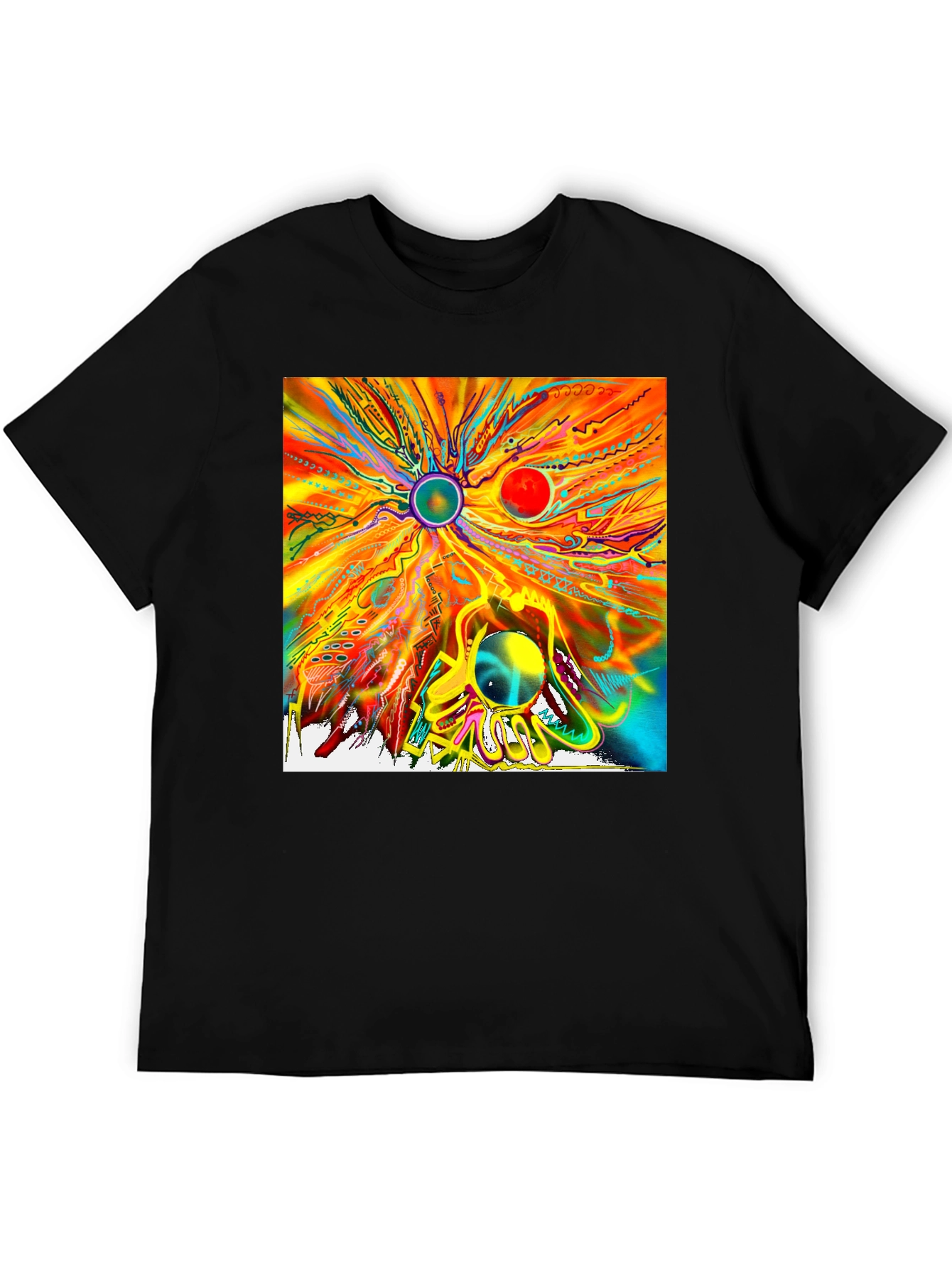Abstract Art Graphic T-Shirt - Unique Design Tee