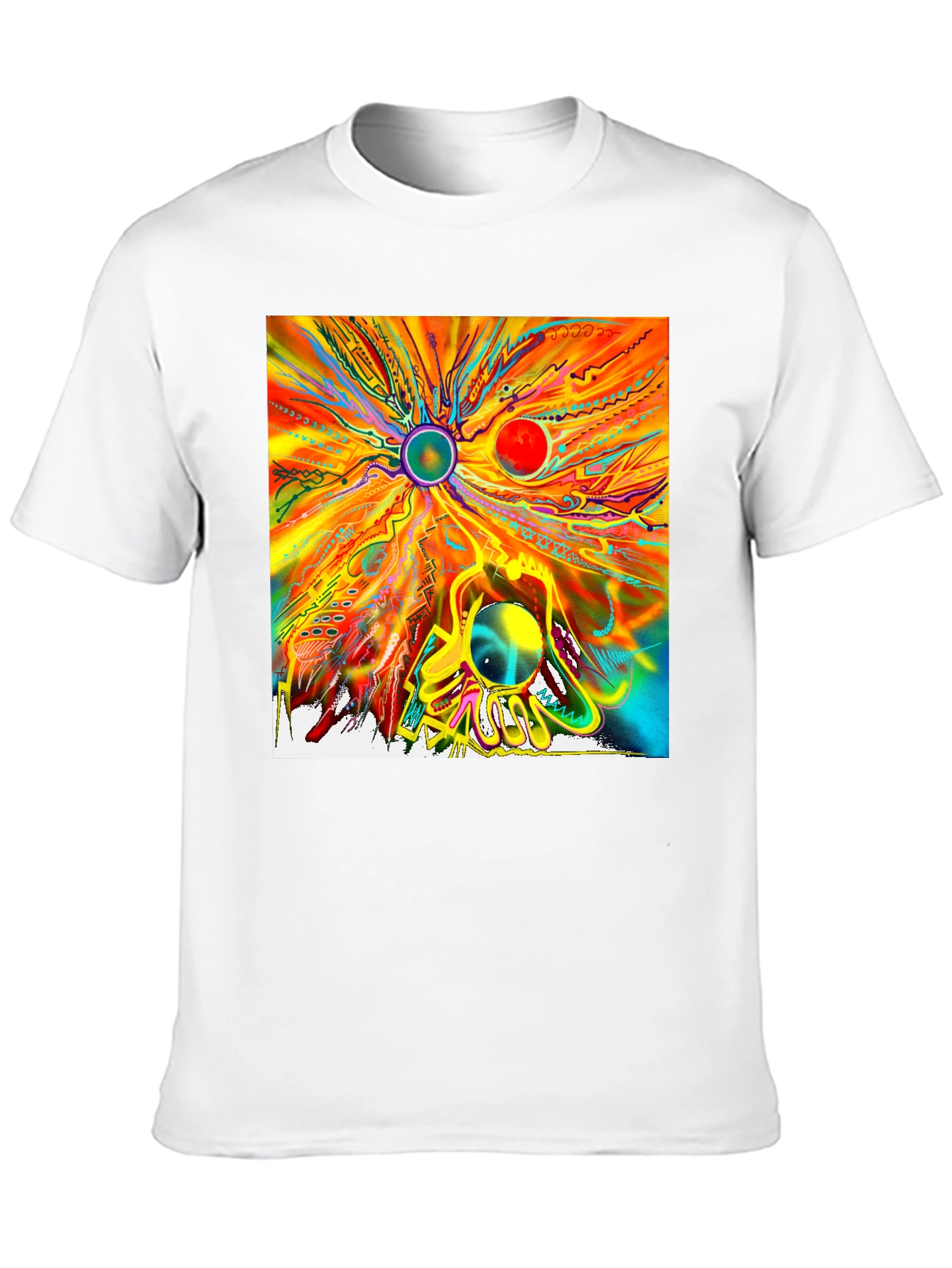 Abstract Art Graphic T-Shirt - Unique Design Tee