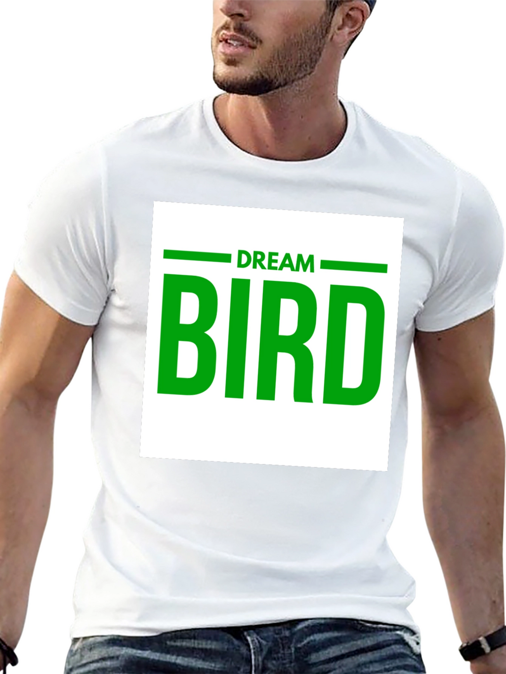 Dream Bird Graphic T-Shirt - Black Cotton Tee