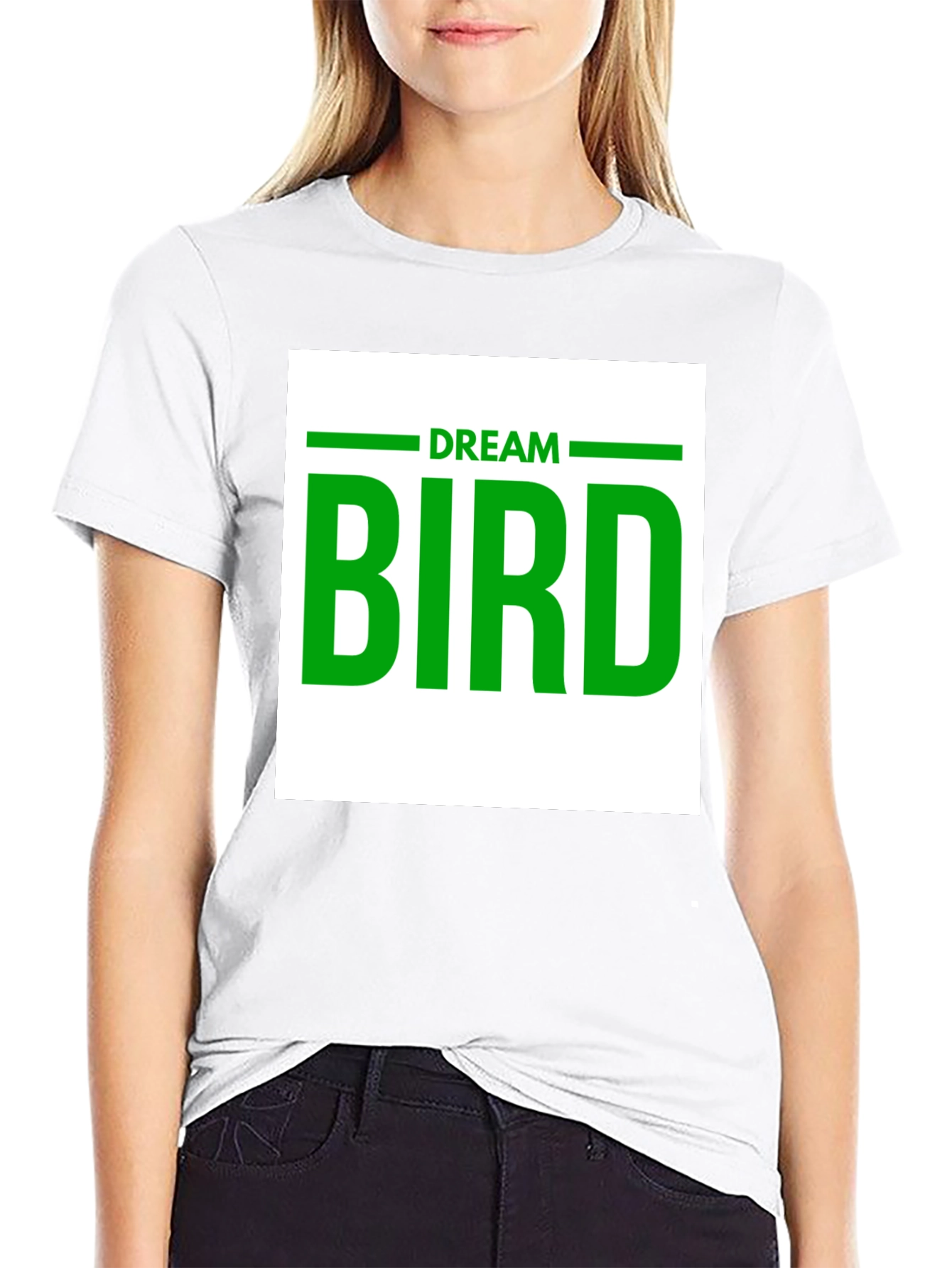 Dream Bird Graphic T-Shirt - Black Cotton Tee