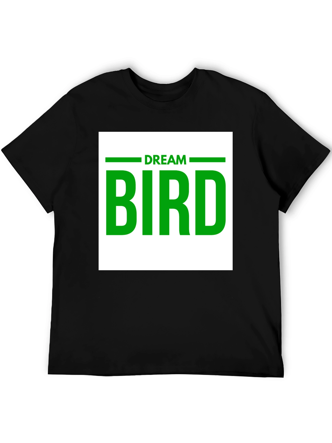 Dream Bird Graphic T-Shirt - Black Cotton Tee