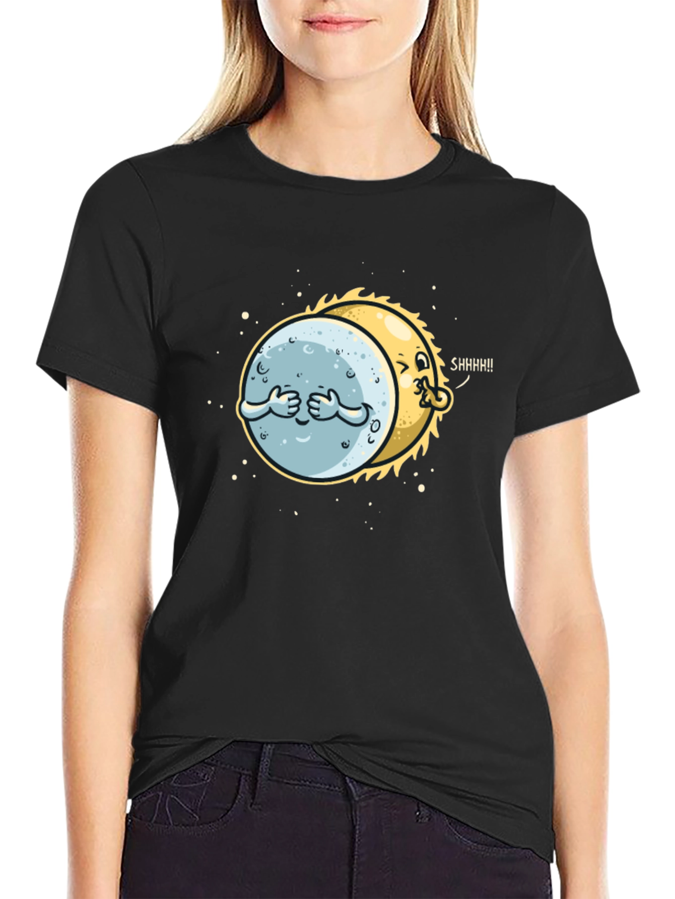 Sun & Moon Secret Graphic T-Shirt