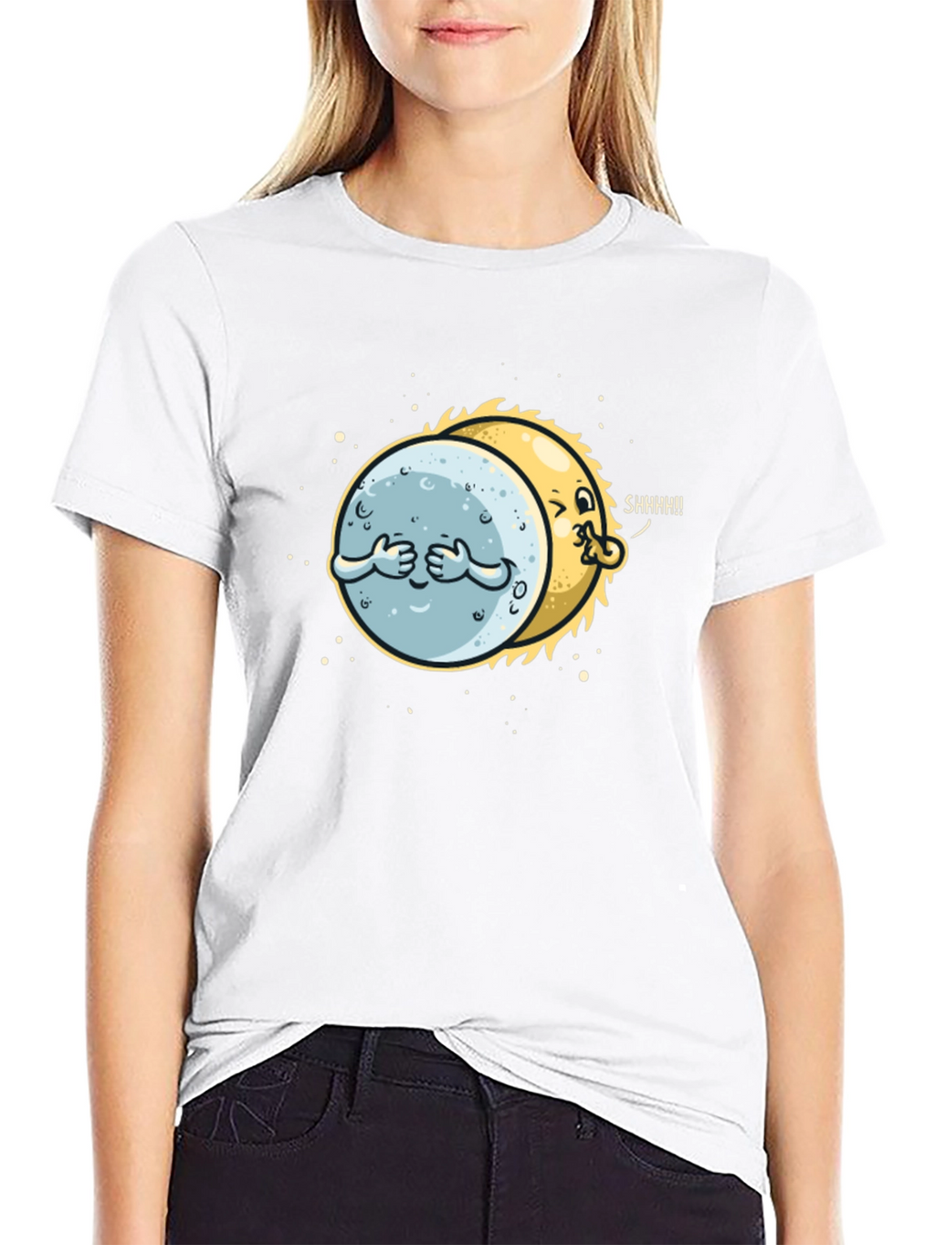 Sun & Moon Secret Graphic T-Shirt